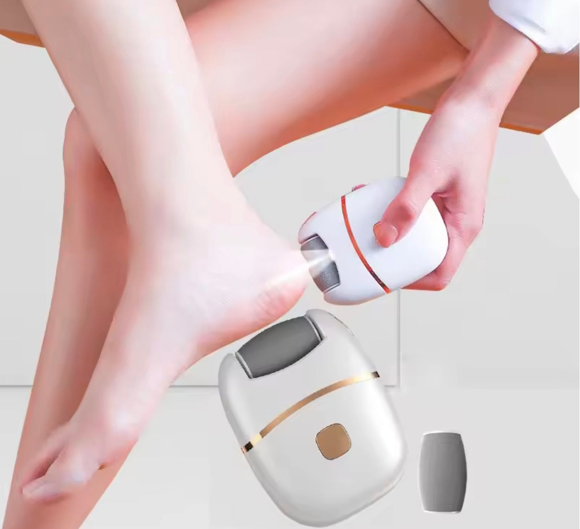 Râpe à Pieds Électrique Anti-Callosités Rechargeable avec LED